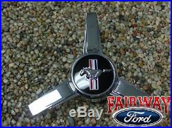 05 06 07 08 09 Mustang OEM Ford Parts Spinner Style Caps with Pony Logo 4pc Set