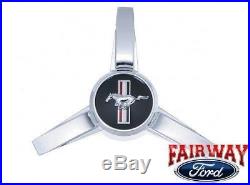 05 06 07 08 09 Mustang OEM Ford Parts Spinner Style Caps with Pony Logo 4pc Set