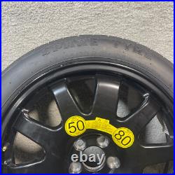 10-15 Jaguar XF X250 Emergency Spare Tire Wheel Rim T135/70R19 9W831007RA OEM