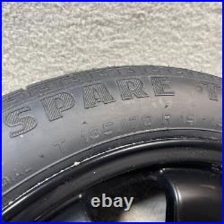 10-15 Jaguar XF X250 Emergency Spare Tire Wheel Rim T135/70R19 9W831007RA OEM