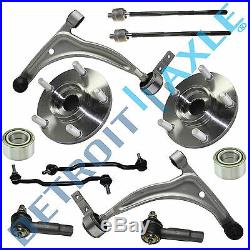 10pc Lower Control Arm Ball Joint Tie Rod Kit For Nissan Altima Maxima 3.5L