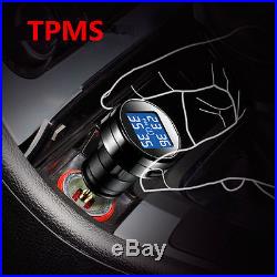 12V Wireless Car TPMS Tire Tyre Pressure Monitor System 4 External Sensors Kit