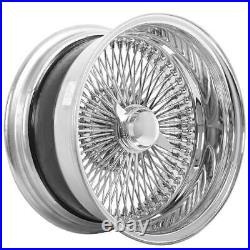 13 14 15 16 17 18 LA Wire Wheels Reverse 100-Spoke Straight Lace Chrome (1pc)