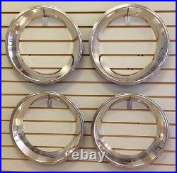 15 2.5 Deep Stainless Steel Beauty Trim Ring Set of 4 Fits 15x7 Rally Wheels