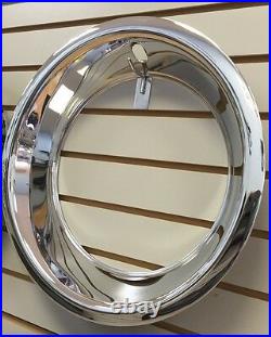 15 3 Chrome Stainless Steel Smooth Trim Ring Set 15x8 15x10 Rally Wheels