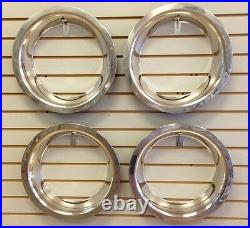 15 3 Deep Stainless Steel Beauty Trim Ring Set of 4 Fits 15x8 Rally Wheels