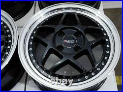 15 4x100 Black Wheels Fits Chevrolet Cobalt Spark Aveo Civic Yaris 4 Lug Rims