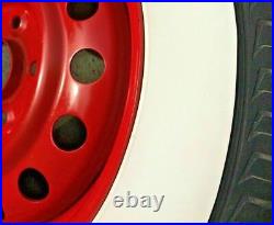 15 Inch Rims 3'' Wide Whitewall Topper Tire Trim Insert Firestone Style 4 Pcs