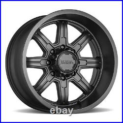 15 Ultra 229SB Menace 15x8 5x4.5 5x5 Satin Black Satin Clear-Coat Wheel -19mm