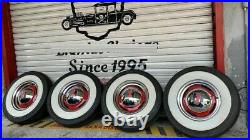 15 wheels Tyre 3 wide whitewalls port a wall set pack of 4 west coast hot rod