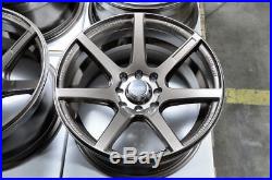 15x8 Wheels Honda Civic Accord Lancer Miata Cooper Corolla Bronze Rims 4 Lugs