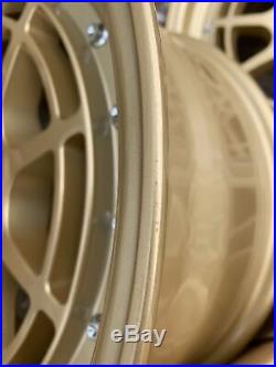 16x8 Aodhan Rims AH04 4x100/114.3 +15 Gold Wheels Rims (Used Set)
