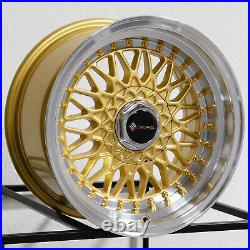 16x8 Gold Wheels Vors VR3 4x100/4x114.3 20 (Set of 4) 73.1