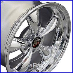 17 Chrome Bullitt Bullet Wheels Set of 4 Rims Fits Mustang GT B1W