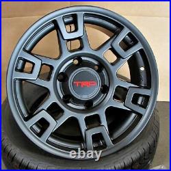 17 Matte Black Wheels Fits Toyota Tacoma 4Runner FJ Cruiser SEMA PRO Set of 4