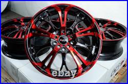 17 Wheels Fit Kia Soul Santa Civic Accord Miata Corolla Camry Black Red Rims