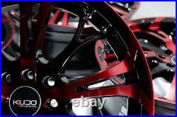 17 Wheels Honda Civic Accord Corolla Aerio Scion IQ XB XA Black Red Rims 4 Lugs