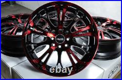 17 Wheels Honda Civic Accord Corolla Aerio Scion IQ XB XA Black Red Rims 4 Lugs