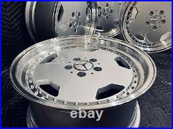 17'' X 8 5x112 AMG AERO 3 MONOBLOCK deep dish wheels set for MERCEDES C E S SL