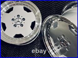 17'' X 8 5x112 AMG AERO 3 MONOBLOCK deep dish wheels set for MERCEDES C E S SL