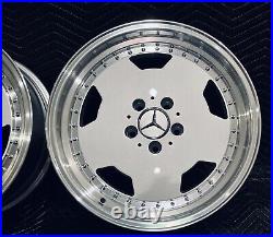 17'' X 8 5x112 AMG AERO 3 MONOBLOCK deep dish wheels set for MERCEDES C E S SL