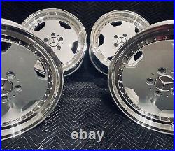 17'' X 8 5x112 AMG AERO 3 MONOBLOCK deep dish wheels set for MERCEDES C E S SL