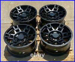 17x8 +15 Matte Black Wheels Fit Toyota 4Runner Tacoma FJ 17 6x139 Rims Set 4