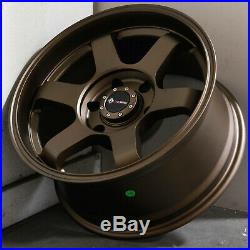 17x8.5 Bronze Wheels Vors VE37 fit Toyota Tacoma 4Runner 6x5.5/6x139.7 0 Set