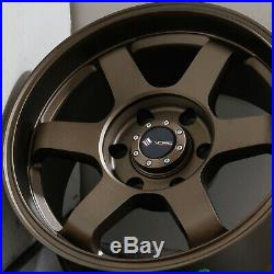 17x8.5 Bronze Wheels Vors VE37 fit Toyota Tacoma 4Runner 6x5.5/6x139.7 0 Set