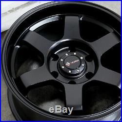17x8.5 Matte Black Wheels Vors VE37 fit Toyota Tacoma 4Runner 6x5.5/6x139.7 0
