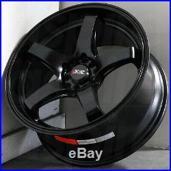 17x8 Flat Black Wheels XXR 555 5x100/5x114.3 35 (Set of 4)