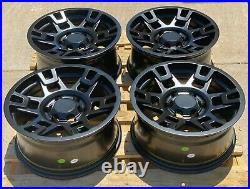 17x8 Matte Black Wheels Fit Toyota 4Runner Tacoma FJ 17 6x139 +5 Rims Set 4