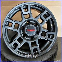 17x8 Matte Black Wheels Fits Toyota SEMA Pro Tacoma FJ Cruiser 4Runner SR5