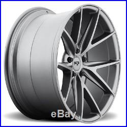 17x8 Niche Misano M116 5x120 40 GunMetal Matte Wheel fit E90 F30 F10 F1 E set(4)
