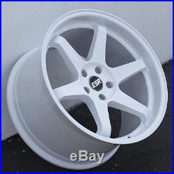 17x9.5 ESR SR07 5x114.3 20 White Wheel fit Mazda Ford Hyundai set(4)