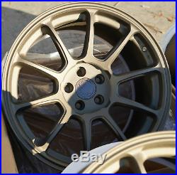 17x9 AodHan AH06 5X100 +35 Bronze Rims Aggressive Fits Wrx Neo Celica Frs (Used)