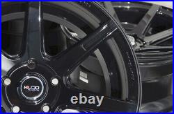 17x9 Wheels Lexus IS300 Is350 Honda Accord Civic Mustang Wrx Black Rims 5x114.3