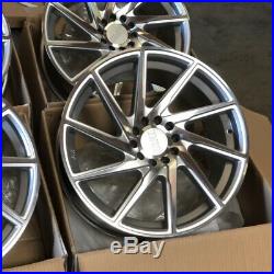 18X8.5 F1R F29 5x112 5x114.3 +45 Silver Rims Fits Accord TSX Jetta Golf 18X8.5 F1R F29 5x112 5x114.3 +45 Silver Rims Fits Accord TSX Jetta Golf