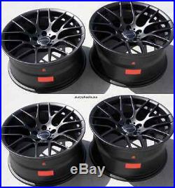 18 Avant Garde M359 Black Concave Wheels Fits Bmw E46 M3 2001 2006 Rims Set 4