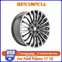 18 Fits Ford Fusion 2017-2018 18x8 OEM Quality Rim Grey & New Machined Wheel