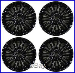 18 Ford Fusion 2013 2014 2015 2016 Factory OEM Rim Wheel 3960 Gloss Black Set