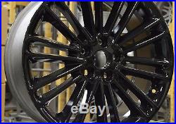 18 Ford Fusion 2013 2014 2015 2016 Factory OEM Rim Wheel 3960 Gloss Black Set