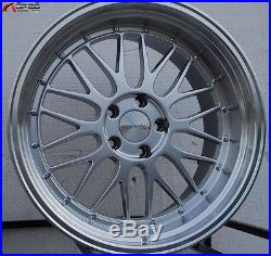 18 Staggered Varrstoen Es111 5x114.3 Silver Wheel Fit 300zx 240sx 350z 370z