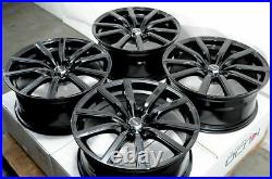 18 Wheels Fit Hyundai Veloster Tucson Sonata Elantra Crosstour Black Rims 5x114
