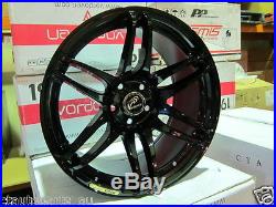 18 x 9 Valenza Work Style Matte Black Alloy Wheels Rim 5x114.3 EVO GTR S15