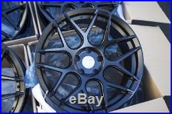 18x8/18x9 AodHan LS002 5X114.3 +15 Black Rims Fits 350z G35 Coupe 240sx (Used)