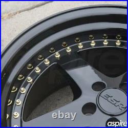 18x8.5 Gloss Black Wheels ESR SR04 SR4 5x114.3 30 (Set of 4)