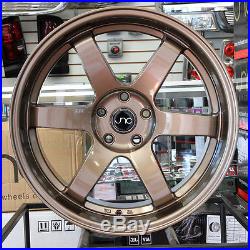 18x8.5 JNC 014 5x100 35 Gloss Bronze Wheel New set(4)