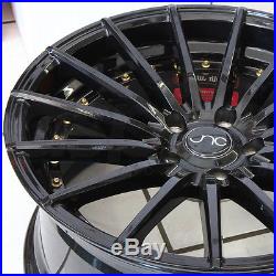 18x8.5 JNC 042 5x112 35 Gloss Black. Wheel New set(4)