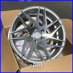 18x9 +30 AodHan LS008 5x100 Silver Machined Face Wheels Rims (Used Set)
